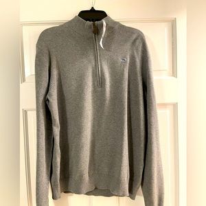 Boys Heather Grey 1/4 zip sweater.  New with tags.  Size XL.